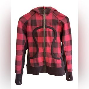 Lululemon RARE buffalo plaid Scuba Hoodie size 4